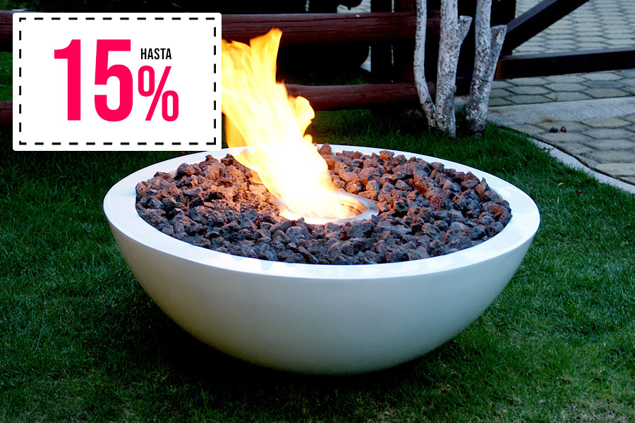 Bowl Teien fabricado en fibra de vidrio