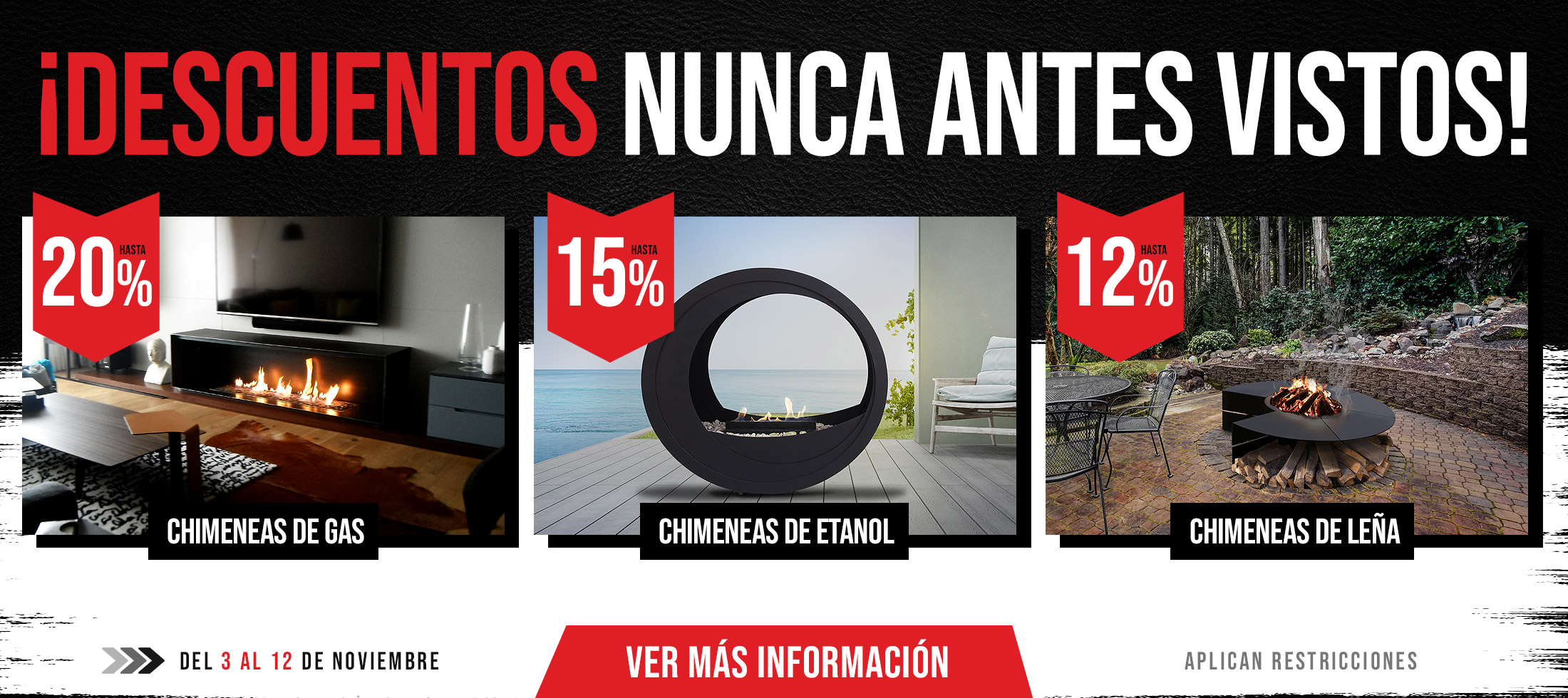 Chimeneas | Chimeneas de Gas | Chimeneas de Etanol | Chimeneas Esqueda