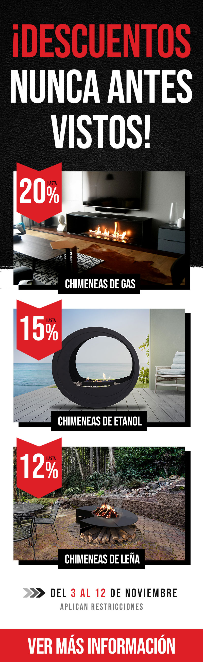 Chimeneas | Chimeneas de Gas | Chimeneas de Etanol | Chimeneas Esqueda