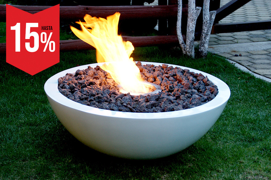 Bowl Teien fabricado en fibra de vidrio