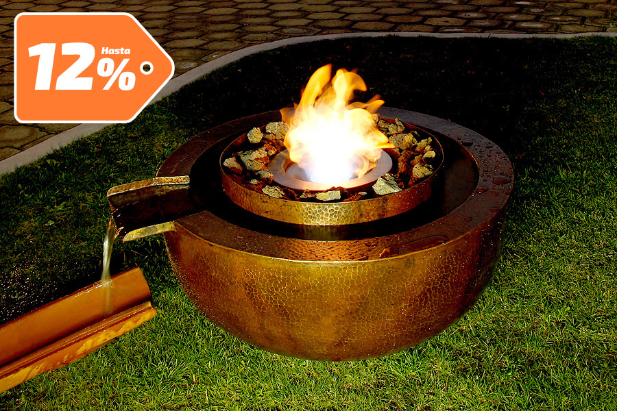 Chimenea Aqua Koppar de etanol